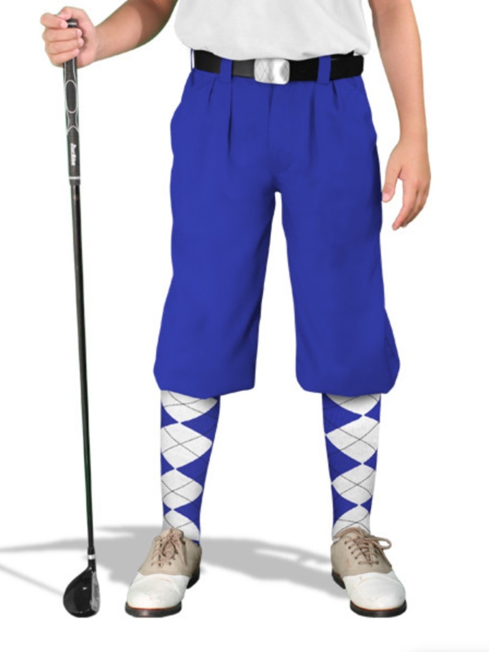 NEW GolfKnickers.com $126 Par 4' Youth blue knickers boys small 8 golf